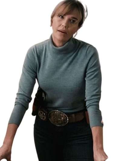 Marshals Arielle Kebbel Blue Sweatshirt
