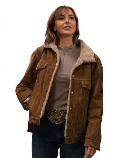 Marshals Belle Skinner Shearling Brown Jacket