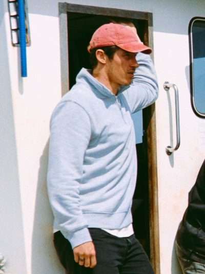 Callum Turner Rose of Nevada Grey Sweatshirt