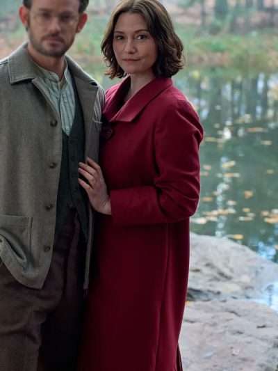 Chyler Leigh The Way Home S04 Red Wool Coat