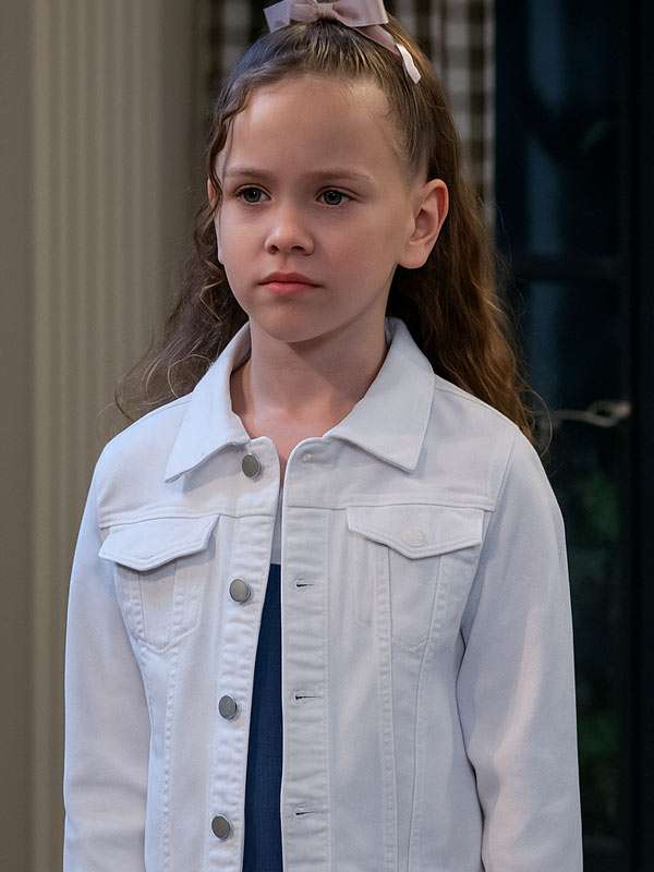 Days of Our Lives S61 Alice Halsey White Cotton Jacket