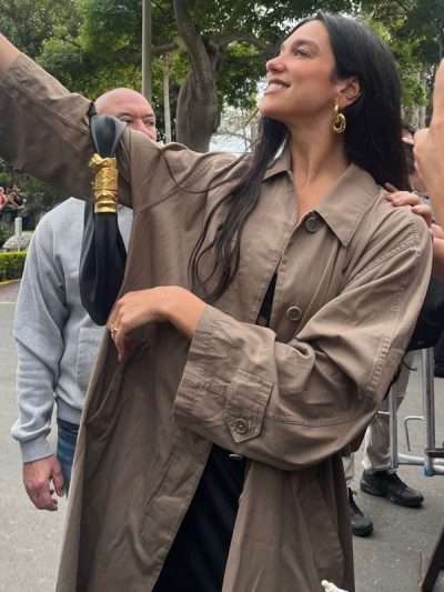 Dua Lipa Street Style 2025 Brown Trench Coat