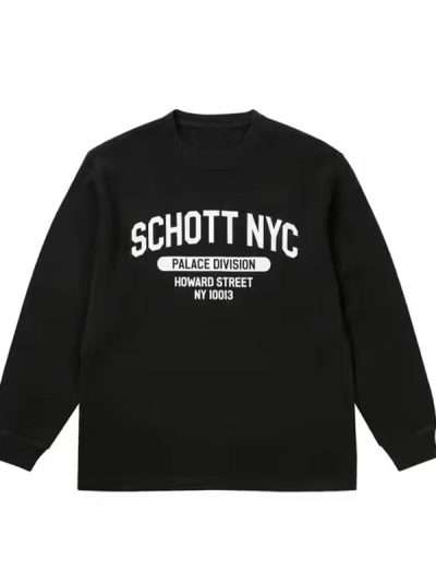Spring 2026 Dua Lipa Schott NYC Black Sweatshirt