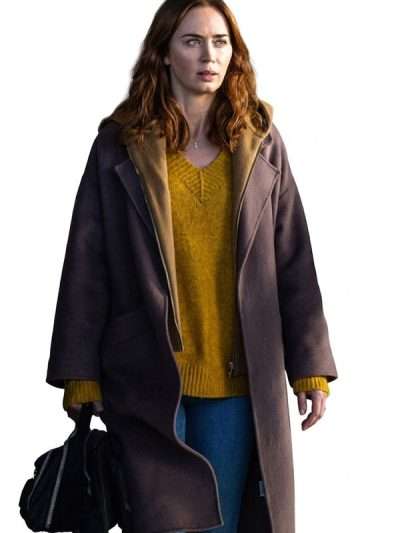 Disclosure Day Emily Blunt Wool Coat