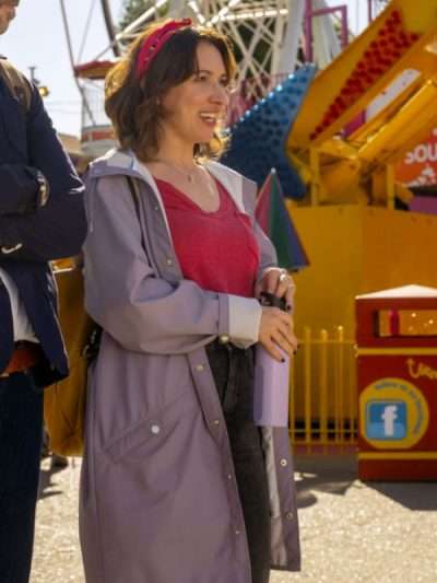 Esther Smith Trying S05 Purple Hooded Coat
