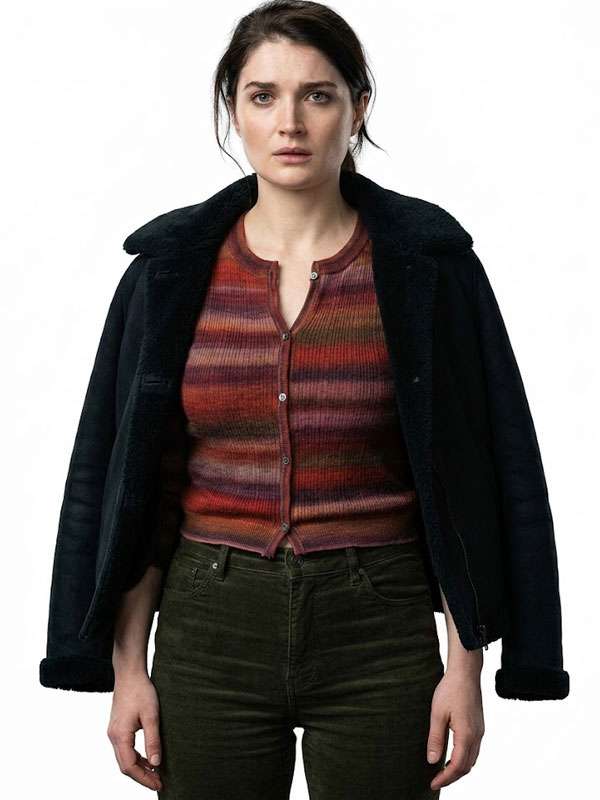 Disclosure Day Eve Hewson Shearling Jacket