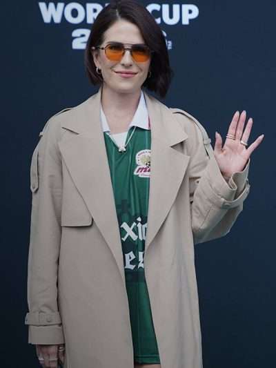 World Cup 2026 Karla Souza Beige Cotton Coat