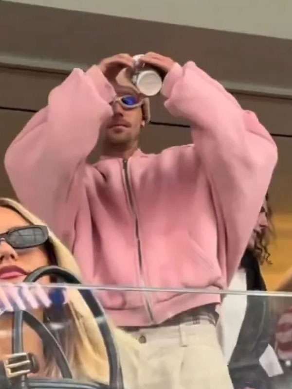 Justin Bieber FIFA World Cup 2026 Pink Zip-Up Hoodie