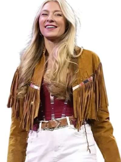 2026 Julia Cole Brown Leather Jacket