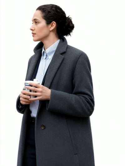 Furious S01 Emmy Rossum Grey Wool Coat