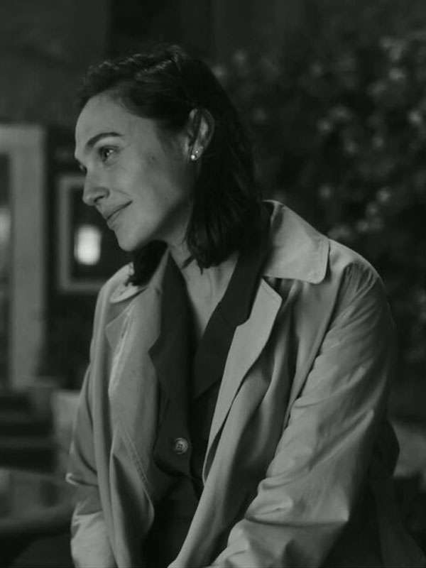 Gal Gadot In the Hand of Dante 2026 Cotton Trench Coat