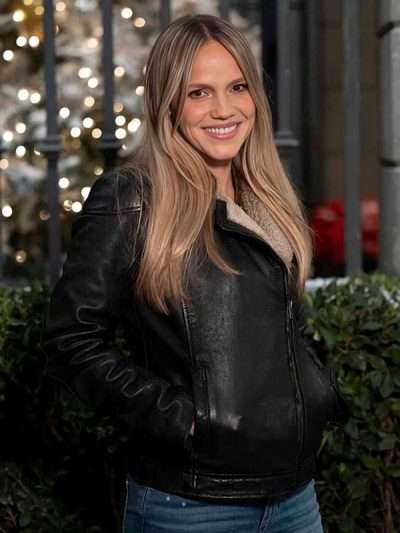 General Hospital Alexa Havins Black Leather Jacket