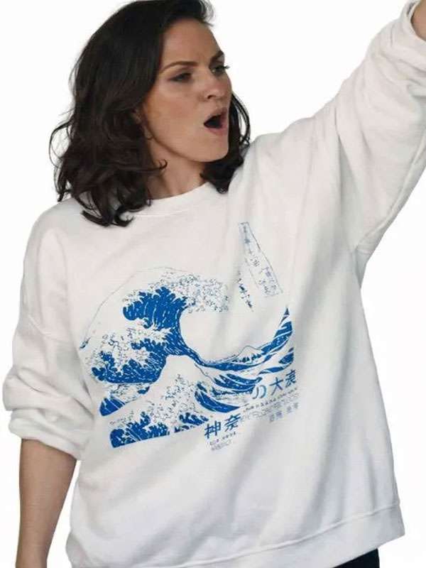 G'wed S03 Leanne Best Hokusai Wave Sweatshirt