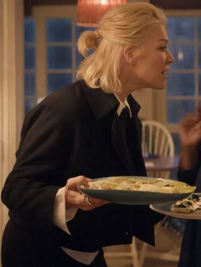 Hannah Waddingham Ride or Die S01 Black Cropped Jacket