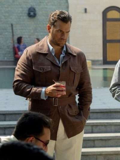 Henry Cavill In the Grey 2026 Brown Jacket
