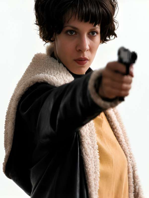 Lili Taylor I Shot Andy Warhol Shearling Leather Jacket