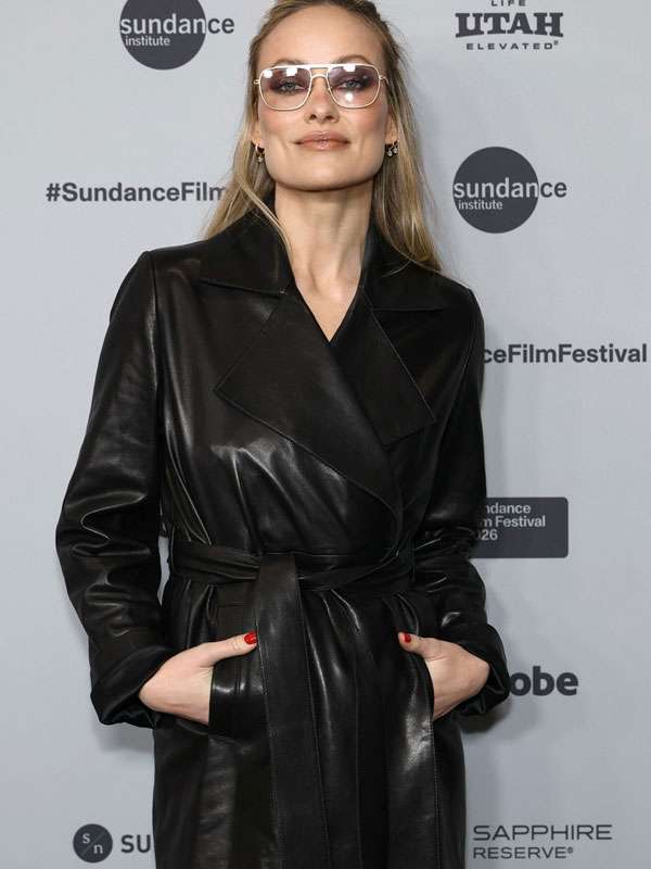I Want Your Sex SFF 2026 Olivia Wilde Leather Coat