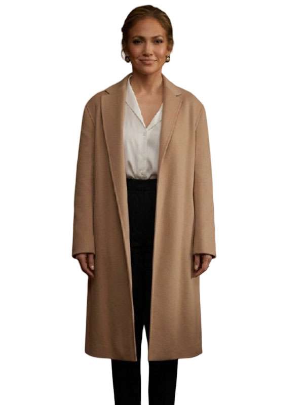 Office Romance 2026 Jennifer Lopez Trench Wool Coat