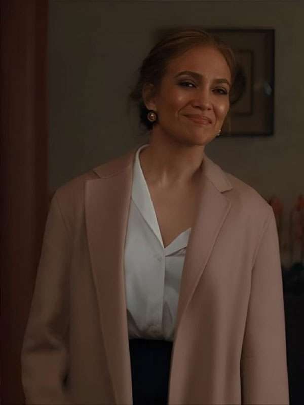 Jennifer Lopez Office Romance 2026 Beige Trench Coat