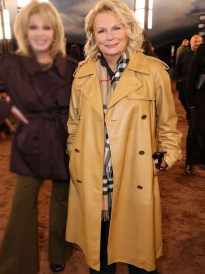 2026 Jennifer Saunders Leather Coat