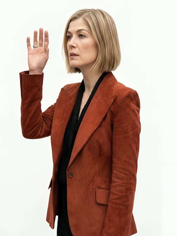 Ladies First 2026 Alex Fox Orange Suede Blazer