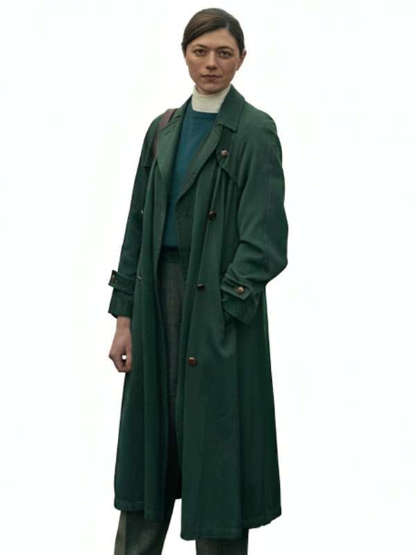 Legends S01 Erin Green Wool Long Coat
