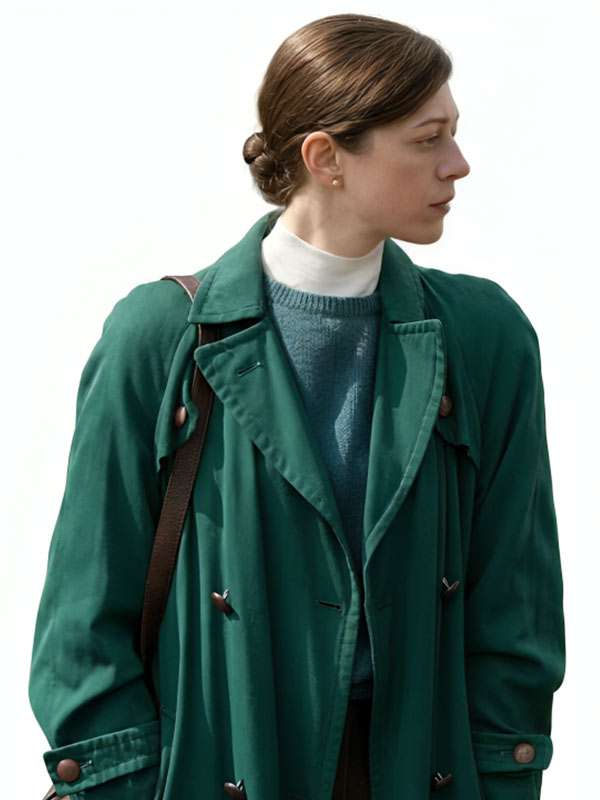 Jasmine Blackborow Legends S01 Green Wool Coat