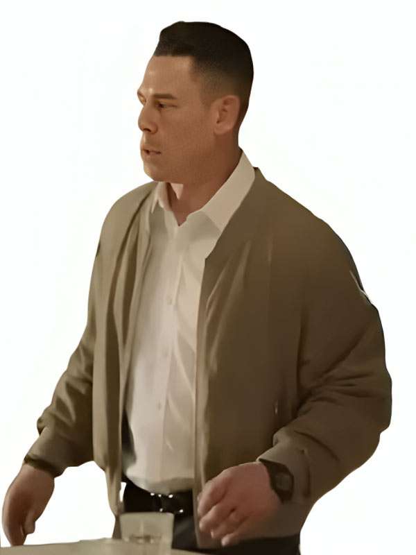 Little Brother 2026 John Cena Beige Bomber Jacket