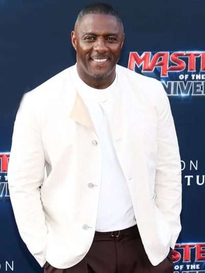 Masters of the Universe Idris Elba White Cotton Jacket