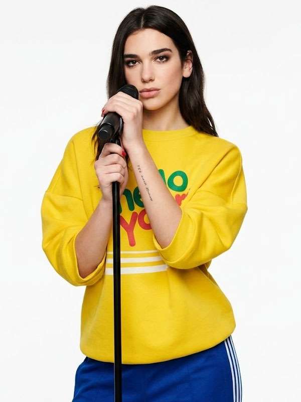 Mello Yello Dua Lipa Yellow Sweatshirt