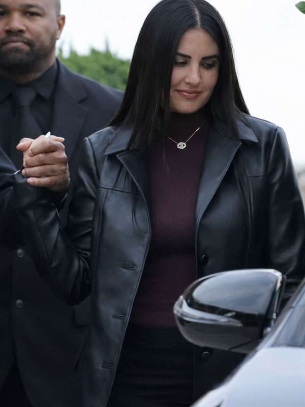Michelle Saniei LA 2026 Leather Trench Coat