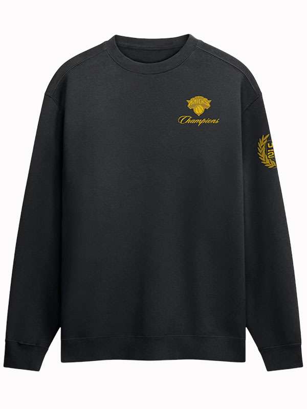 NBA Finals Champions 2026 New York Knicks Black Sweatshirt