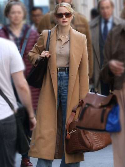 TV Series Off Weeks Jessica Chastain Wool Coat