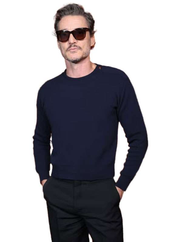 Pedro Pascal 2026 Blue Sweatshirt