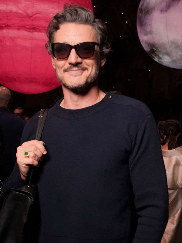 Pedro Pascal Fashion Show Blue Sweatshirt