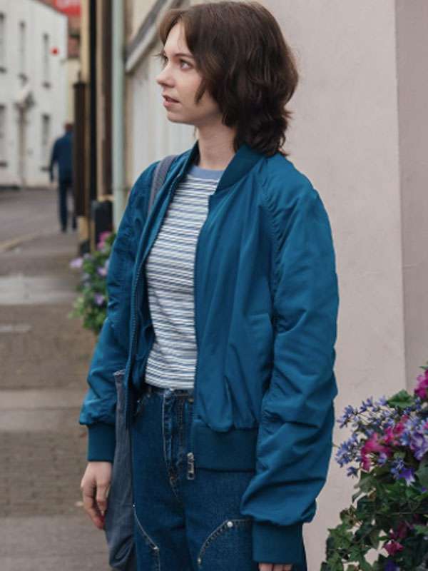 Pip Fitz Amobi A Good Girl's Guide to Murder Blue Bomber Jacket