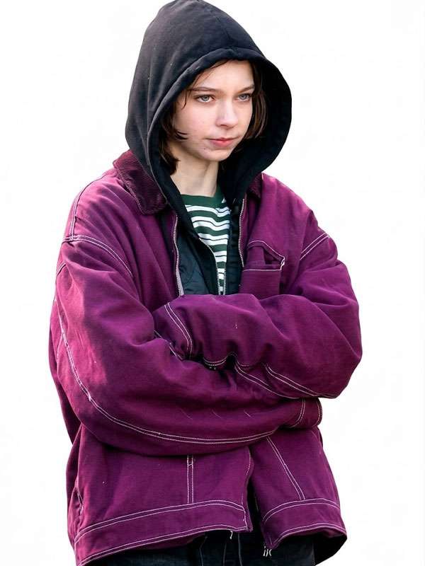 Emma Myers A Good Girl's Guide to Murder Purple Jacket