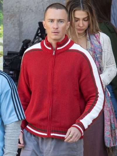 Rafe Cameron Outer Banks S05 Red Bomber Jacket