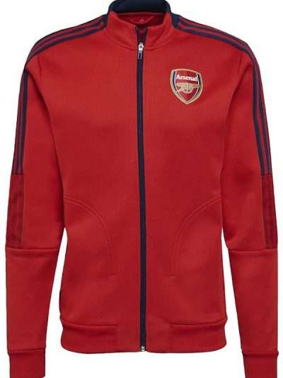 Rafe Spall Trying S03 Red Track Arsenal Jacket