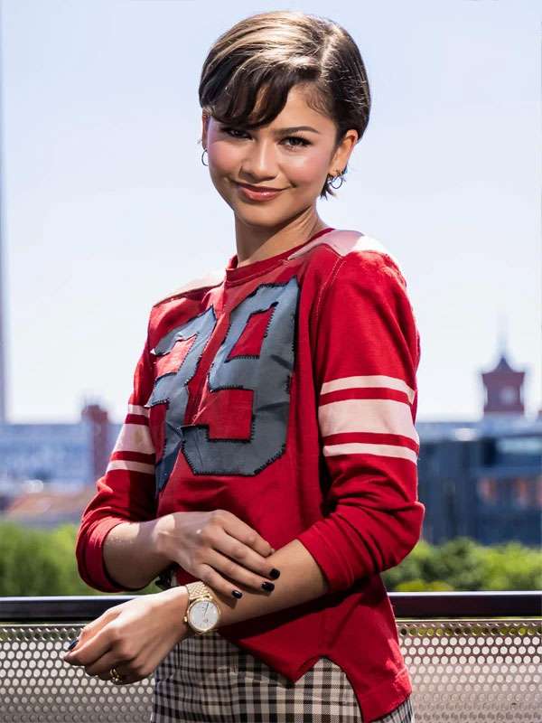 Zendaya Spider-Man Brand New Day 2026 Berlin Movie Event Red T-Shirt