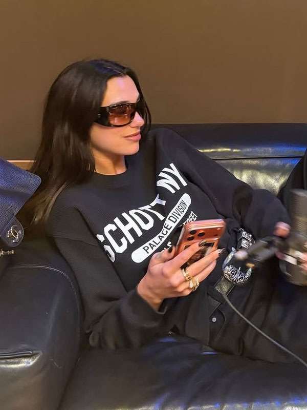 Dua Lipa Schott NYC Sweatshirt