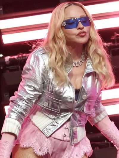 Surprise Concert 2026 Madonna Silver Jacket