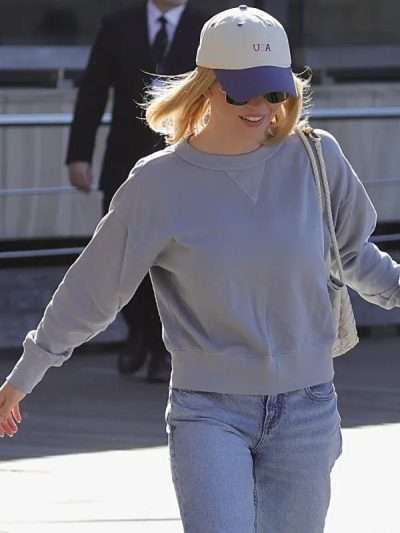 Sydney Sweeney Stree Style 2026 Sydney Harbour Grey Sweatshirt