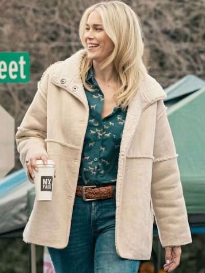 TV Series Marshals Dolly Weaver Beige Shearling Jacket