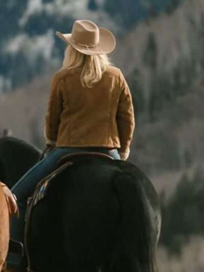 TV Series Marshals Dolly Weaver Beige Shearling Jacke