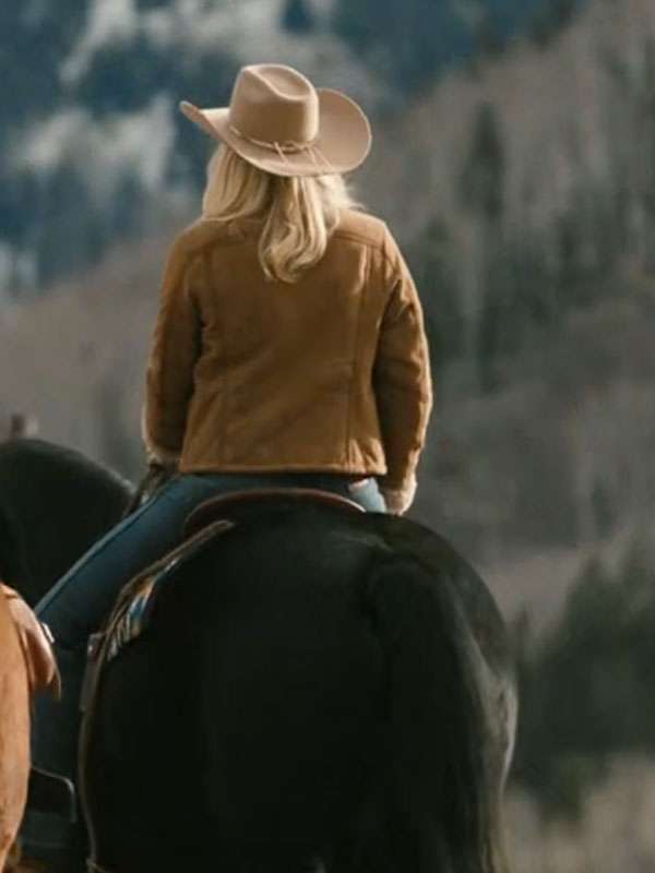 TV Series Marshals Dolly Weaver Beige Shearling Jacke
