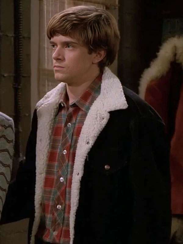 TV Series That '70s Show Topher Grace Black Shearling Jacket