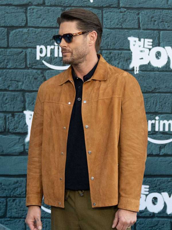 The Boys S05 Finale Premiere Jensen Ackles Suede Jacket