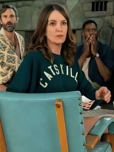 The Four Seasons Tina Fey Green Catskills Sweatshirt