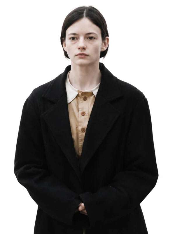 The Isolate Thief Mackenzie Foy Black Wool Coat
